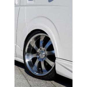 ギブソン ハイエース 200系 オーバーフェンダー （出幅10mm）前後左右