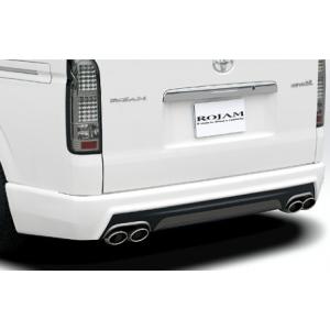 ロジャム ハイエース KDH TRH200 リアバンパースポイラー FRP 未塗装 21-rb-hi...
