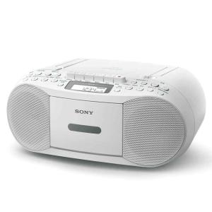 ソニー AUX CDラジカセ レコーダー CFD-S70 : FM/AM/ワイドFM対応 録音可能 ホワイト CFD-S70 W｜sincerethanks