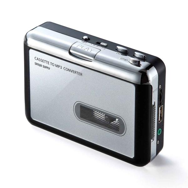 サンワダイレクト カセットテープ MP3変換プレーヤー デジタル化 USB保存 400-MEDI01...