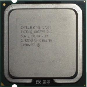 Intel インテルコア2デュオE7500 2.93ghz 3メガバイトCPUプロセッサLGA775 slb9z slgte｜sincerethanks