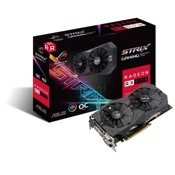 ASUS AMD ROG-STRIX-RX570-O4G-GAMING 4 GB GDDR 5 25...