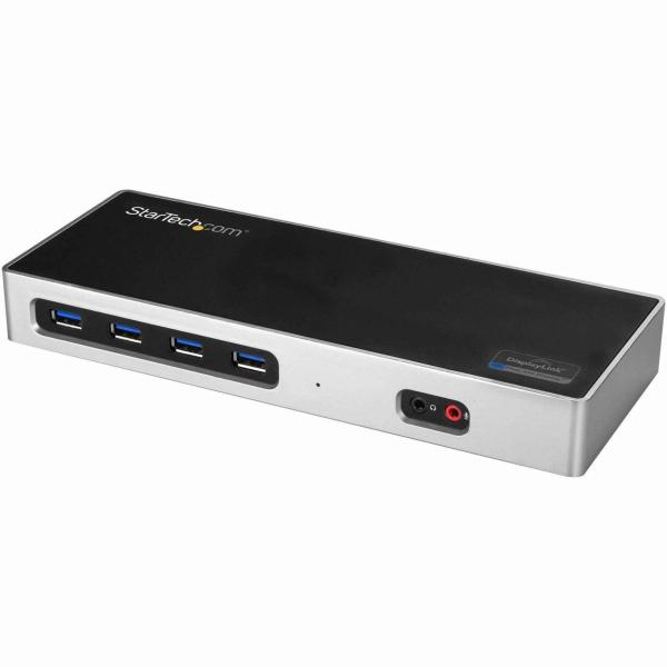 StarTech.com USB-C &amp; USB-A対応ドッキングステーション/ノートパソコン拡張ド...