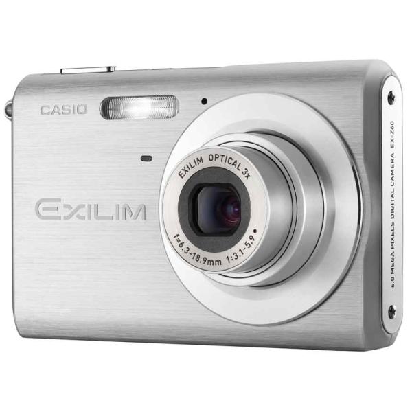 CASIO デジタルカメラ EX-Z60 EXILIM ZOOM シルバー