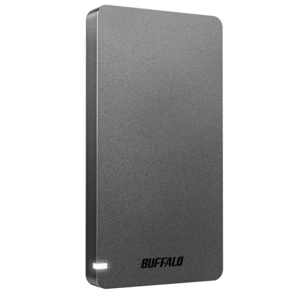BUFFALO USB3.2Gen2 ポータブルSSD 480GB 名刺サイズ 読込速度530MB/...