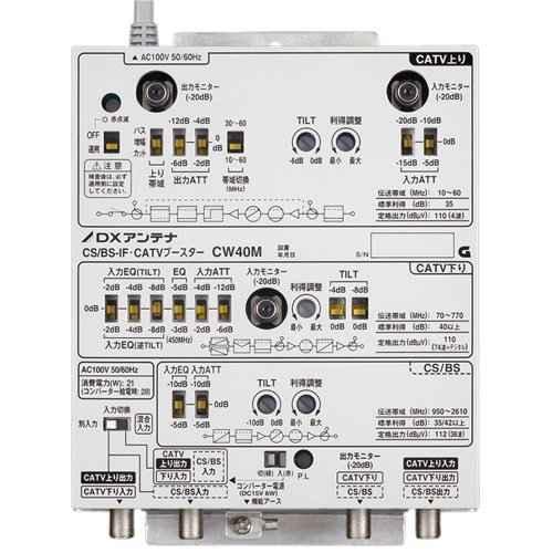 エレコム(DXアンテナ) CW40M CS/BS-IF・CATVブースター