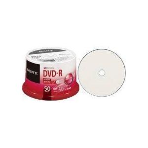 SONY 50DMR47TPP データ用DVD-R 4.7GB 1-16倍速対応 スピンドルケース入50枚パック｜sincerethanks