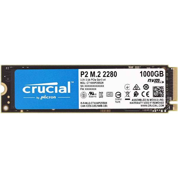 Crucial クルーシャル P2シリーズ 1TB(1000GB) 3D NAND NVMe PCI...