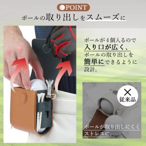 ゴルフ ボールケース ベルト ボール ポーチ ...の詳細画像4
