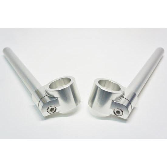 SRカスタムパーツ 【 SR400 / SR500 セパレートハンドル（アルミ削り出し）クリア色 】...