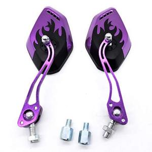 ZSADZS 2ピース/セットユニバーサルオートバイバックミラーバイク360度回転オートバイバイクスクーターサイドミラー8/10ミ リメートル (パー