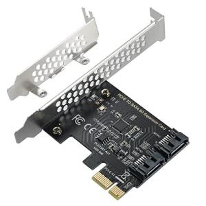  BEYIMEI PCIe SATAカード2ポート PCI-EからSATA拡張カード