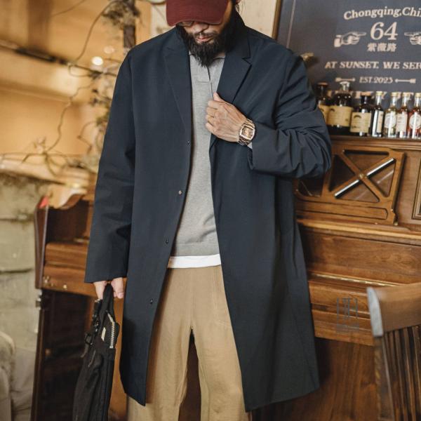 コート マックコート ビジネスコート チェスターコート メンズ ミドル丈 撥水加工 Mac Coat...