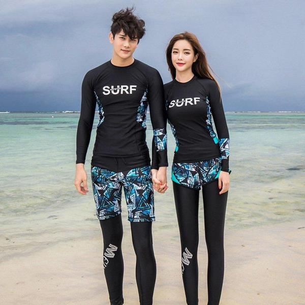 水着セット 3点セット セパレート レディース メンズ フィットネス 男女兼用 ペアロック UVカッ...