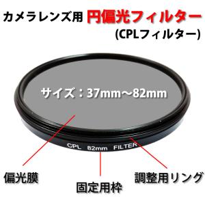 C-PLフィルター 円偏光 CPL レンズフィ...の詳細画像1