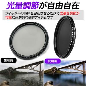 可変式 NDフィルター 減光フィルター 光量調...の詳細画像2