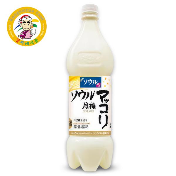 ソウル 月梅（ウォルメ）米マッコリ 1000ml 6度 1本【カンシネ食品】