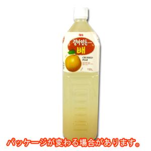 おろし梨ジュース（ペット）　１．５L（■ＢＯＸ　１２入）　＜韓国ドリンク・韓国ジュース＞