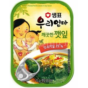 『センピョ』えごまの葉（ケンニプ）缶詰　7０ｇ　＜韓国食品・韓国食材＞｜sinnara