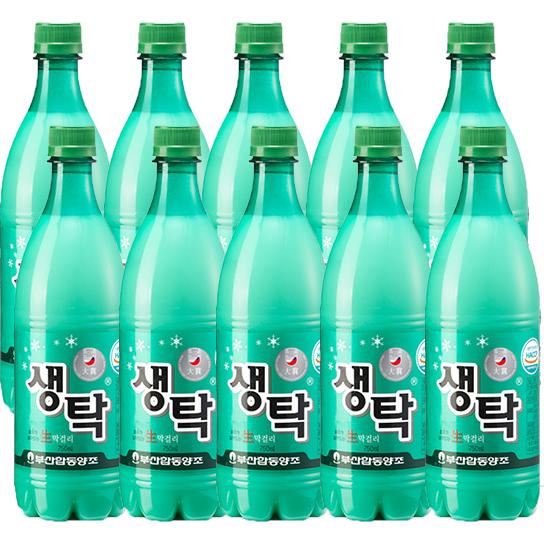 ★韓国マッコリ★送料無料【クール】釜山生マッコリ750ml１０個セット