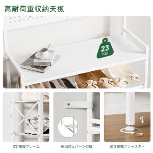 パンチングボード付き 6段 シューズラック 靴...の詳細画像5