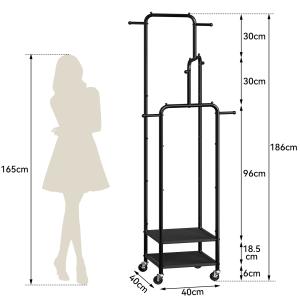 10日+5% スクエア型ハンガーラック 3 つ...の詳細画像2