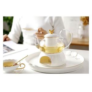 茶器 セット 洋式 高級 ガラスポ ット ティーポット