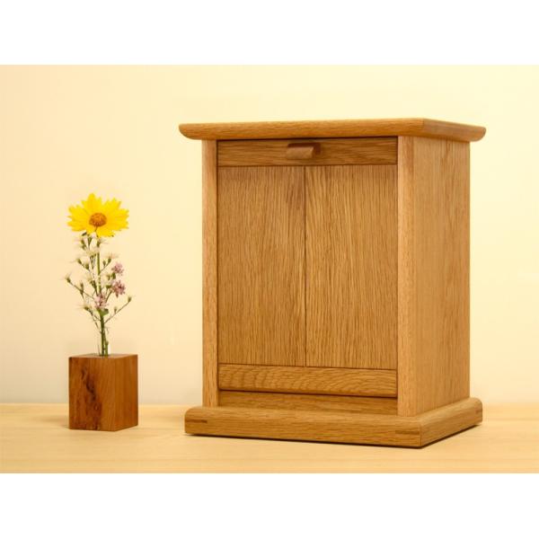 小型仏壇　姫厨子ナラ　【受注生産品】仏壇　モダン仏壇　ミニ仏壇　森林工芸館