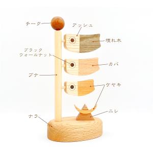 こいのぼり 木のこいのぼり 鯉のぼり コンパク...の詳細画像3