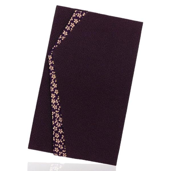 スタイルふくさ 金封ふくさ 高級ちりめん袱紗 小花 日本製 結婚式 男性 女性 慶弔両用 紫 DOF...