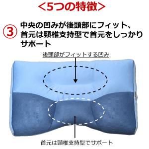 枕 日本製 肩こり首こり いびき 洗える ロマ...の詳細画像5