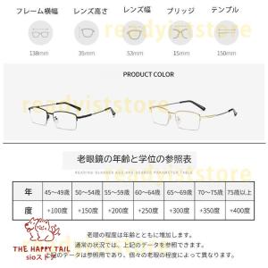 老眼鏡 おしゃれ 累進多焦点 遠近両用メガネ ...の詳細画像2