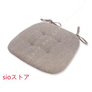 セットダイニングチェアクッション座布団椅子用馬...の詳細画像5