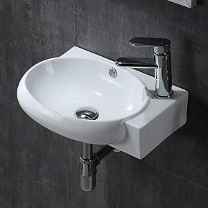 おしゃれ 洗面ボール 小型 洗面ボウル 壁掛け 洗面鉢 手洗器 手洗台 壁付け型 トイレ 洗面台 陶器 シンプル