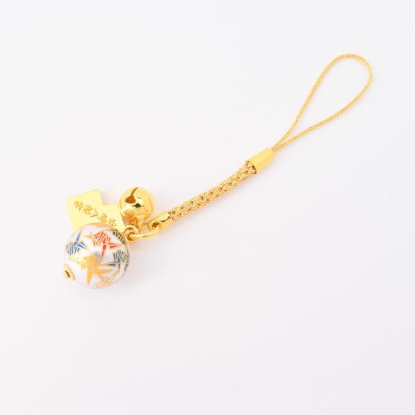 満願成就・病除け　女性の御守　かわいい手鞠(てまり)型　縁起の良い折り鶴柄 当宮にて祈願済み