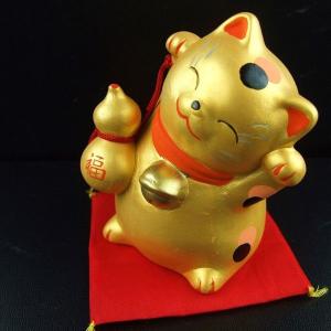 金運財運UP 風水金運招き猫 千成瓢箪 白崎八...の詳細画像3