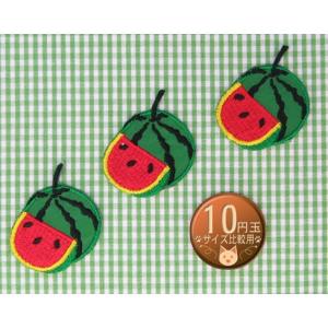 アイロンワッペン/刺繍/アップリケ/ピエロ/赤青/2色セット