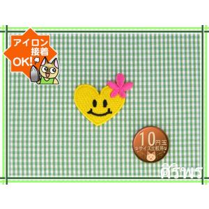 アイロンワッペン/刺繍/アップリケ/花ハートスマ...の商品画像