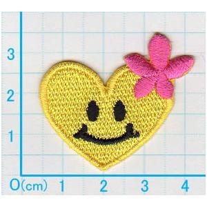 アイロンワッペン/刺繍/アップリケ/花ハートス...の詳細画像1
