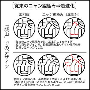超ニャン鑑極み 印鑑 はんこ 猫 オーダー 可...の詳細画像3