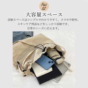 ショルダーバッグ レディース 斜めかけ 巾着 ...の詳細画像5