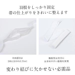 【帯の着付けに大活躍】三重仮紐(白)トリプル仮...の詳細画像2