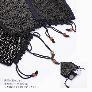 信玄袋 メンズ 巾着袋 印伝調 男性用 紳士 ...の詳細画像4