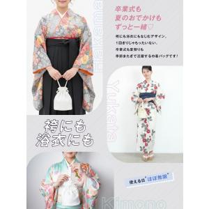 巾着バッグ レース バッグ 袴巾着 浴衣バッグ...の詳細画像2