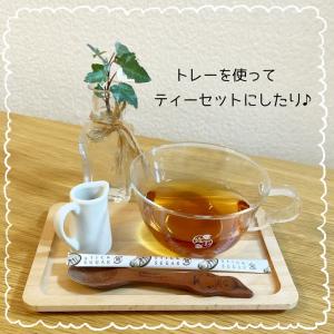 カフェトレー 4枚組 木製トレー ナチュラル ...の詳細画像1