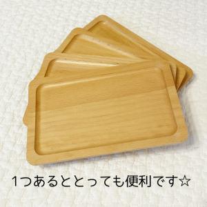 カフェトレー 4枚組 木製トレー ナチュラル ...の詳細画像4
