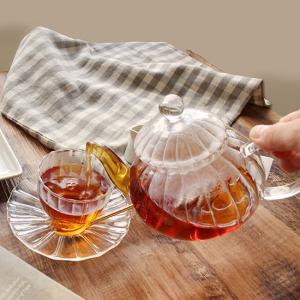 ガラス製 ティーポット 耐熱ガラス 茶こし付【...の詳細画像5