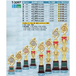 T-3097-H〜A レリーフ選択トロフィー 右の確認事項にてサイズを変更下さい。全て定価の30％OFF