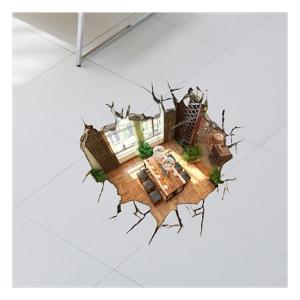 ウォールステッカー トリック アート 3d 地下 オーダーメイド トリックアートシリーズ シール はがせる 壁紙 防水 B シルキーウォールステッカー専門店 通販 Yahoo ショッピング