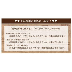 ウォールステッカー お誕生日パ-ツ2種類 ケ-...の詳細画像3